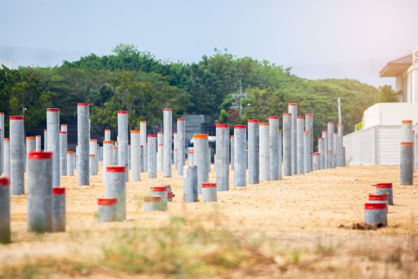 Concrete Pile Installation in Irvine