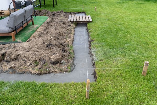 Cement Footer Installation in Irvine